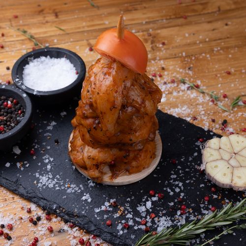 Sharing chicken kebab